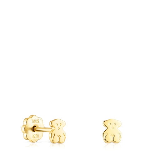 Pendientes de oro motivo oso 0,4cm Baby TOUS