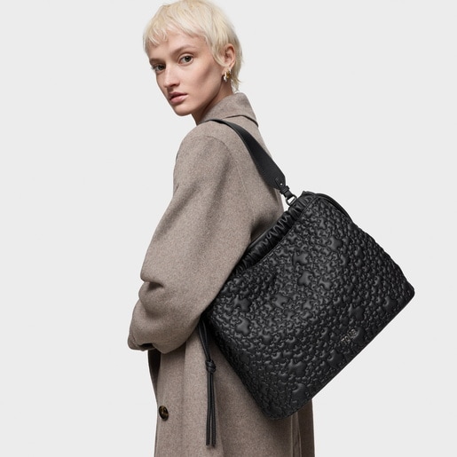 Saca grande negra TOUS Puffy Bear