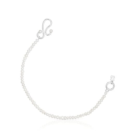 Silver Tsuri Cultured pearl Bracelet
