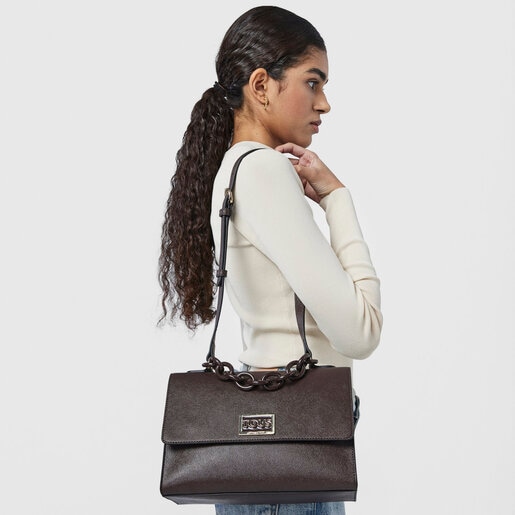 Городская коричневая сумка TOUS Funny среднего размера