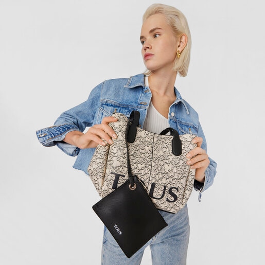 ベージュのスモールトートバッグ TOUS Kaos Mini Terra