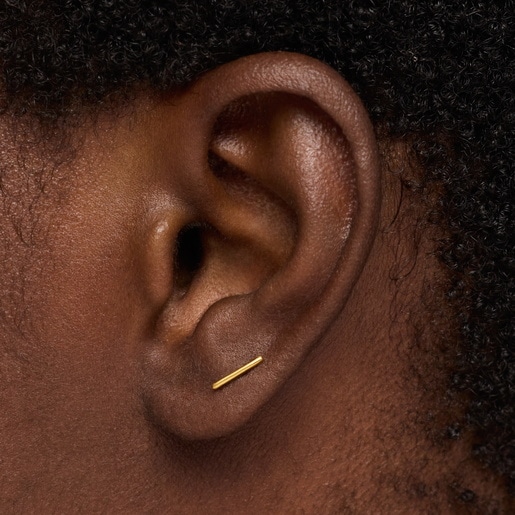 14kt gold Piercing with 6 mm bar motif TOUS Basics