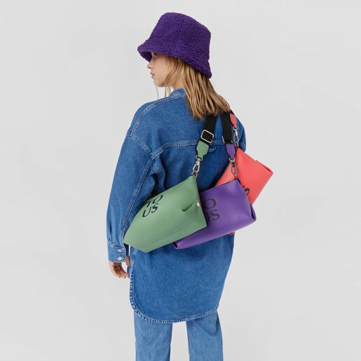 Lilac-colored leather TOUS Balloon crossbody bag