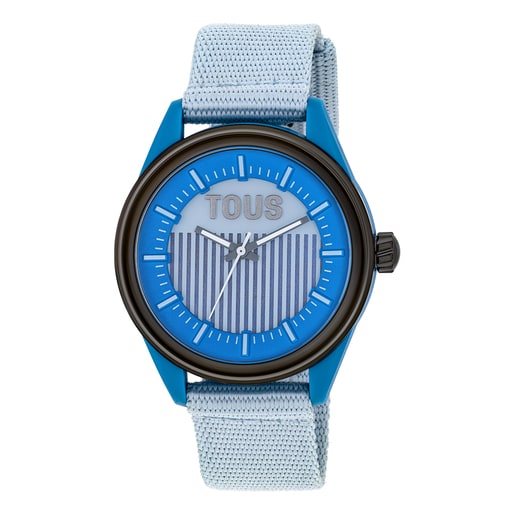 Montre analogique solaire bleu ciel Vibrant Sun