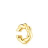 Earcuff XL con baño de oro 18 kt sobre plata Twisted