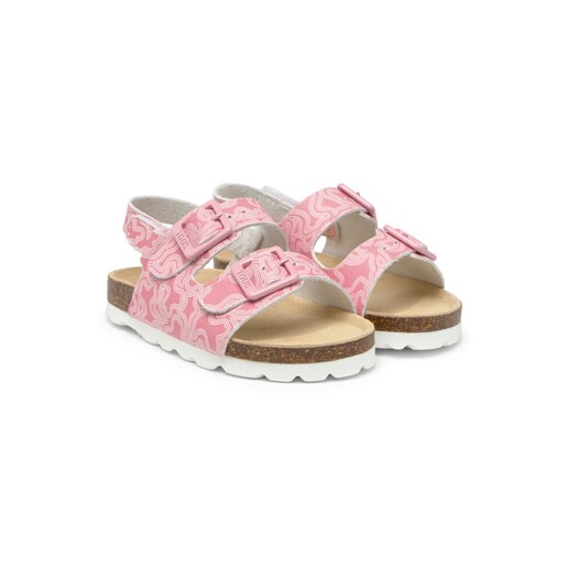 Baby sandals in Run pink