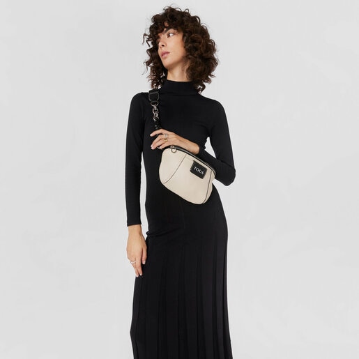 Beige leather TOUS Empire Waist bag