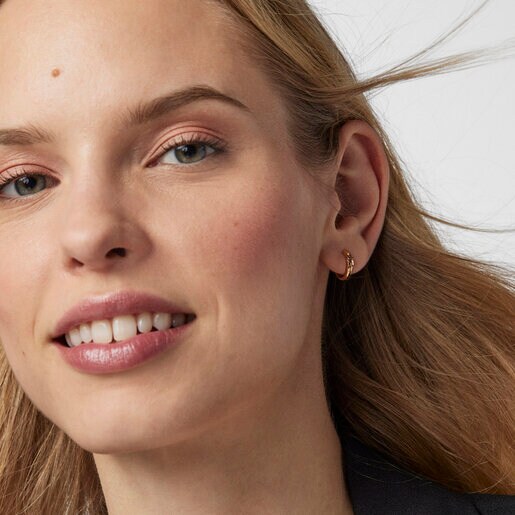 aro de plata rosa TOUS Basics |