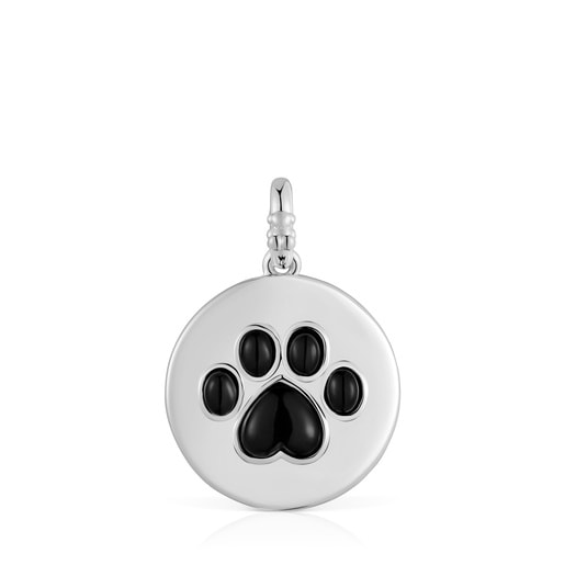 シルバーとオニキスのパウパッド・ペンダントトップ Medallions