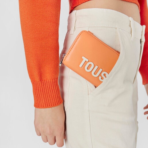 Orange Hanging change purse TOUS Carol