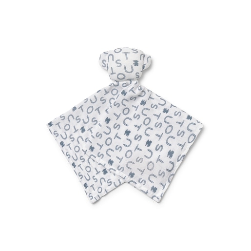 Baby comforter in Soft navy blue