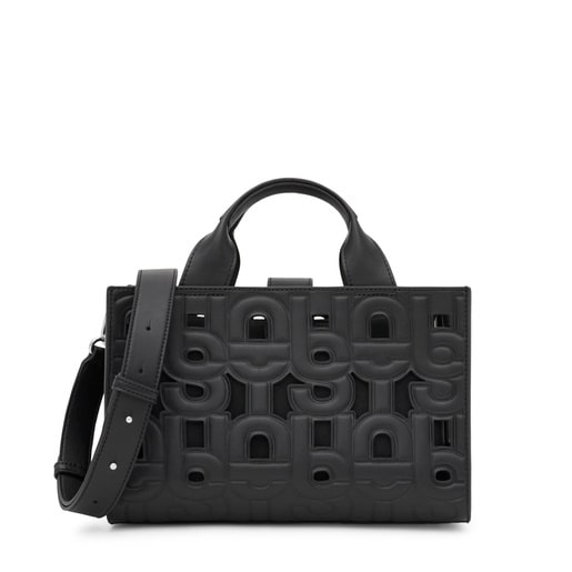 حقيبة تسوُّق Amaya متوسطة الحجم باللون الأسود من تشكيلة TOUS MANIFESTO CUT