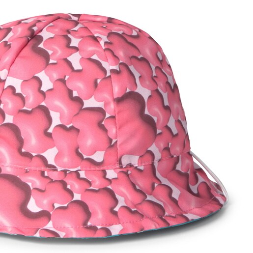 Girls sun hat in Puff pink