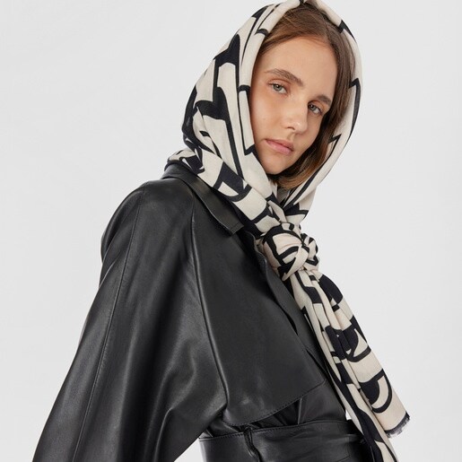 Black and white modal TOUS Vera Foulard