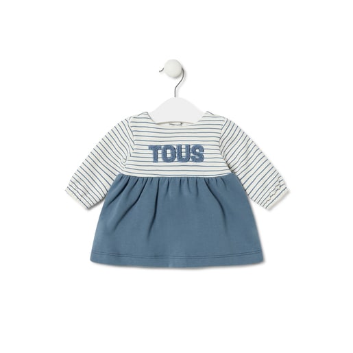 Vestido de bebé para menina Classic azul