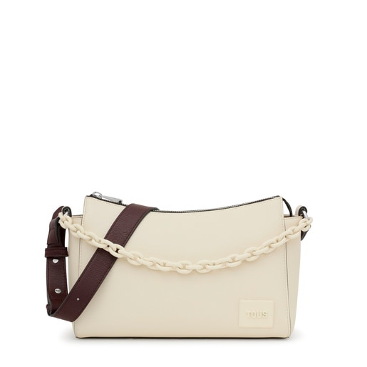 Středně velká béžová Crossbody kabelka TOUS Amanda