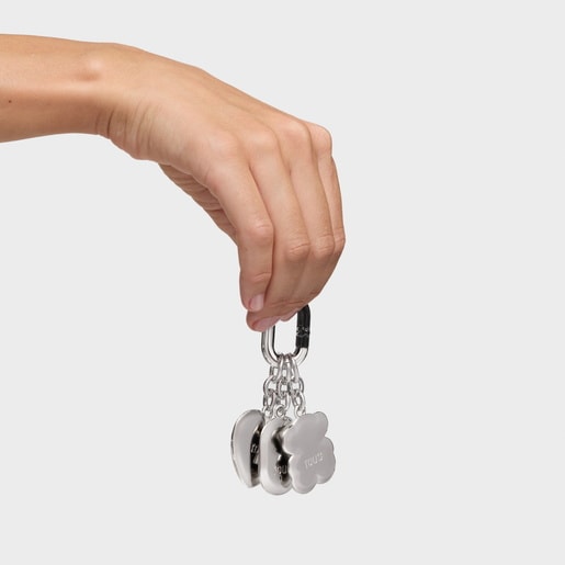 طقم من قلادات حلقة المفاتيح باللون الفضي من التشكيلة Hold