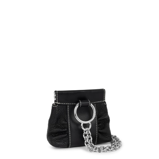 Mini black leather TOUS Empire One-shoulder bag