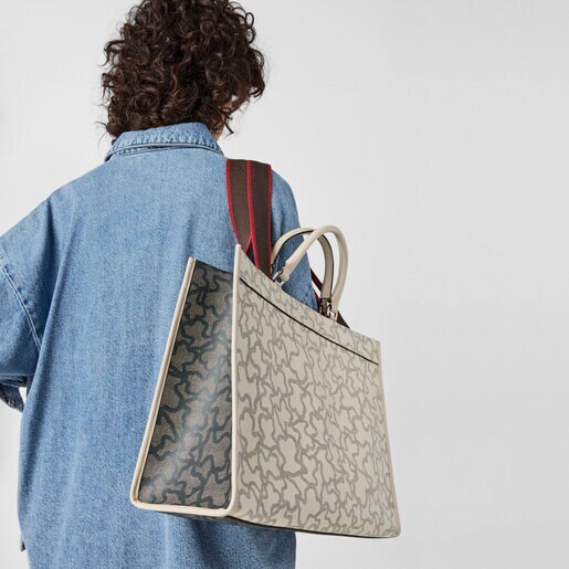 Большая черная сумка-шоппер Kaos Legacy