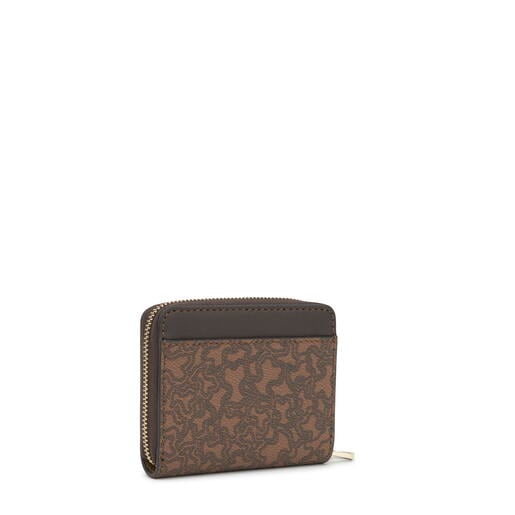 Monedero marrón Kaos Mini Lines