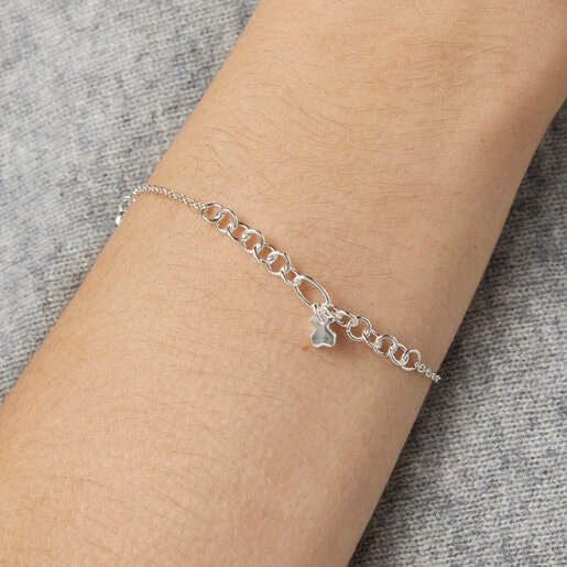 Silver Luah motif Bracelet | TOUS