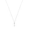 Short white-gold heart Necklace with diamonds and cultured pearl TOUS Grain