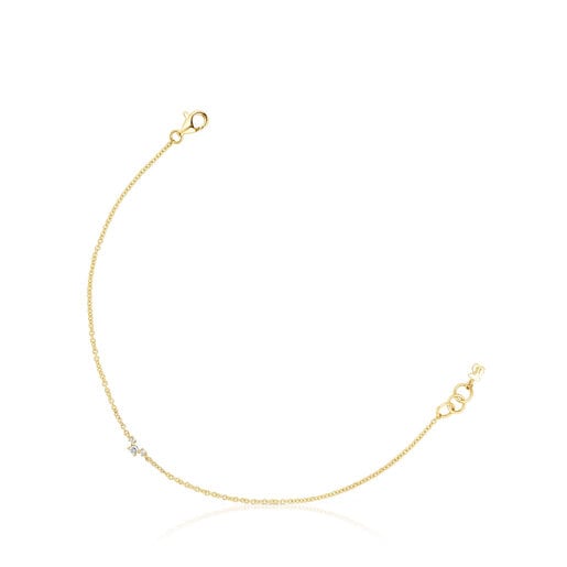 Gold Bracelet with diamonds Les Classiques | TOUS