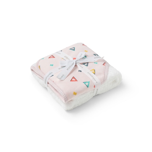 Capa de baño de bebé Triangulo rosa