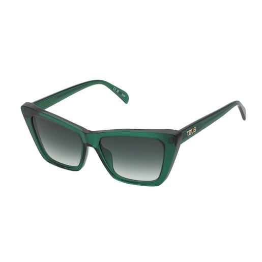 Óculos de sol verdes TOUS Logo Color Block