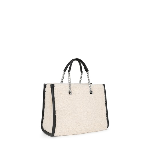 Mittelgroße Shopping-Tasche Amaya Warm in Beige