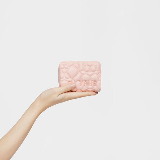 Pale coral-colored Card wallet TOUS Bold