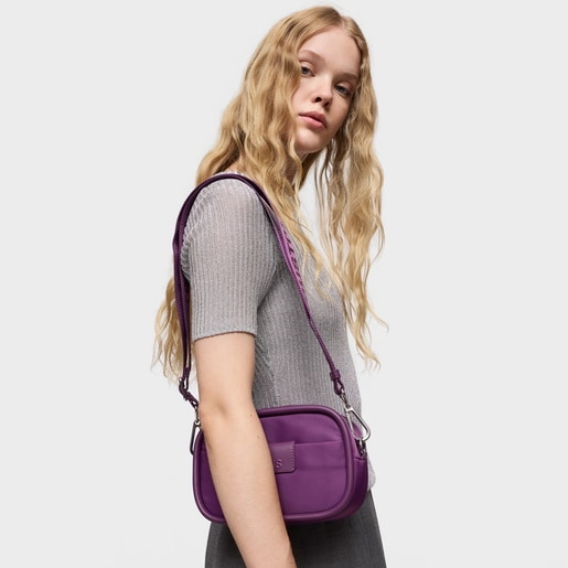 Purple Reporter crossbody bag TOUS Miranda Soft New