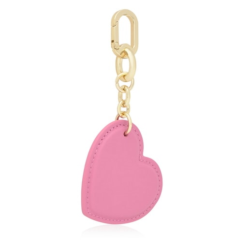 حلقة مفاتيح TOUS قلب باللون الوردي الداكن