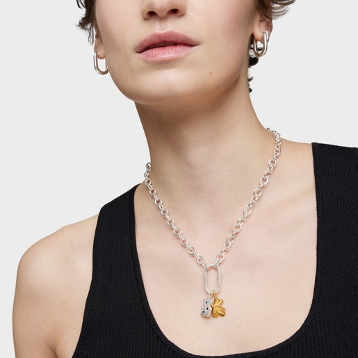 Pendentif ourson en argent et spinelles Sweet Dolls