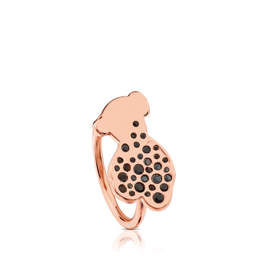 Anillo Twist con baño de oro rosa 18 kt sobre plata