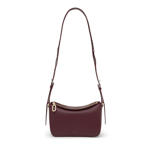 ミュージシャン 373 ENAMEL LIVE BAG (BURGUNDY) Medium burgundy Crossbody bag TOUS City | TOUS