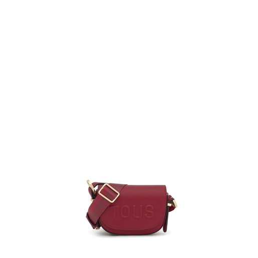 Maroon half-moon mini Crossbody bag TOUS Brenda