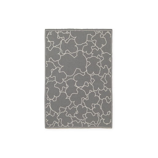 Reversible baby blanket in Nilo grey