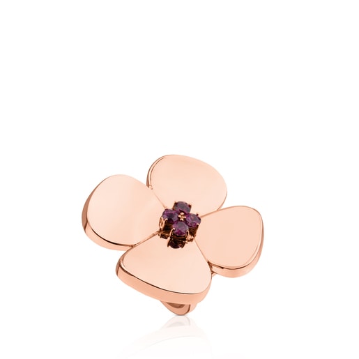 ATELIER Flor Ring in rose Gold with Rhodolites