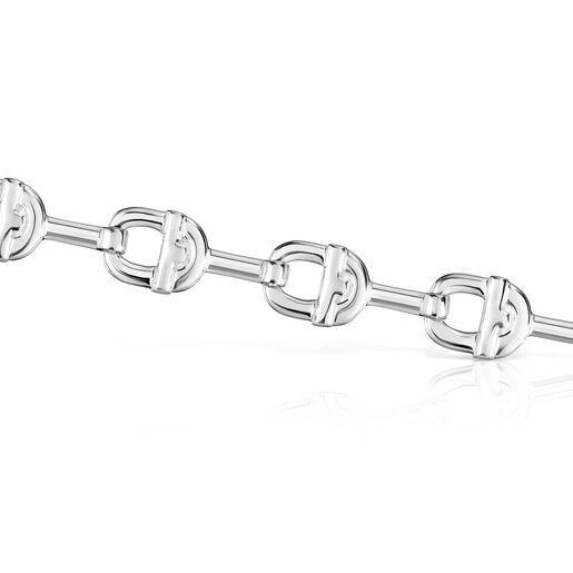 Silver logo chain Bracelet TOUS MANIFESTO