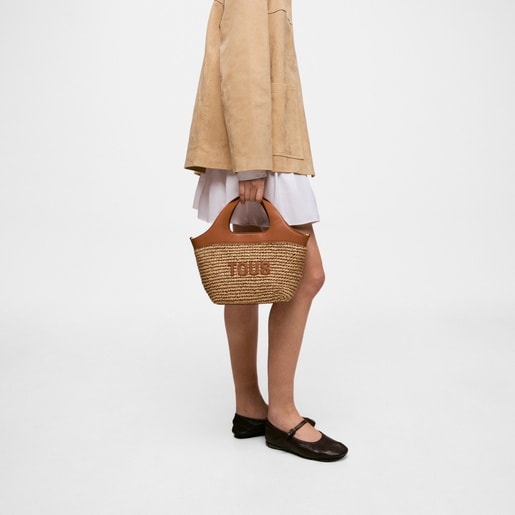 Cabas camel moyen TOUS Lirio Rafia
