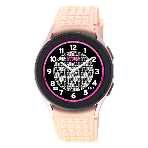 Chytré hodinky Samsung Galaxy Watch 5 X TOUS z růžového hliníku s růžovým silikonovým řemínkem