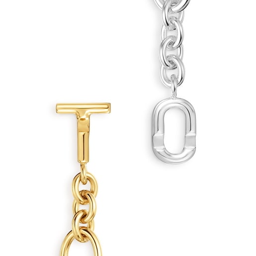 Collier chaîne bicolore grande TOUS MANIFESTO