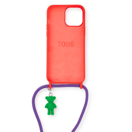 Funda de móvil colgante Delray 13 Pro Max naranja TOUS Rope Bear