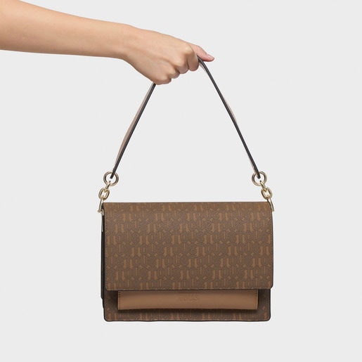 Medium earth-colored Crossbody bag Audree TOUS Buckles Silhouette