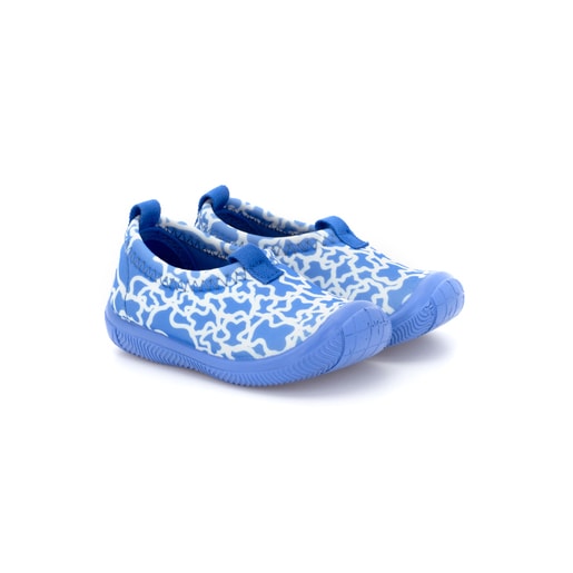 Neopren-Strandwassersportschuhe Kaos blau