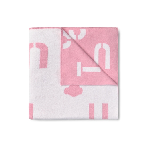 Reversible baby blanket in Nilo pink