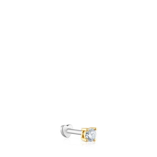 14kt gold Ear piercing with 0.10ct lab-grown diamond Shine LGD