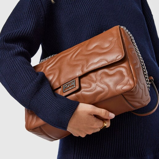 Средняя коричневая сумка-кроссбоди Kaos Dream с клапаном