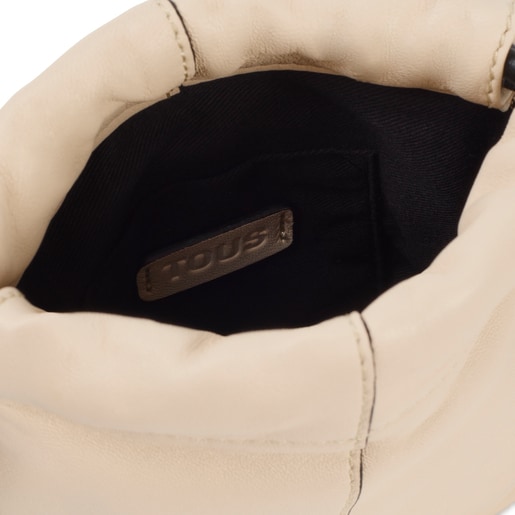 Beige leather TOUS Cloud Mini handbag